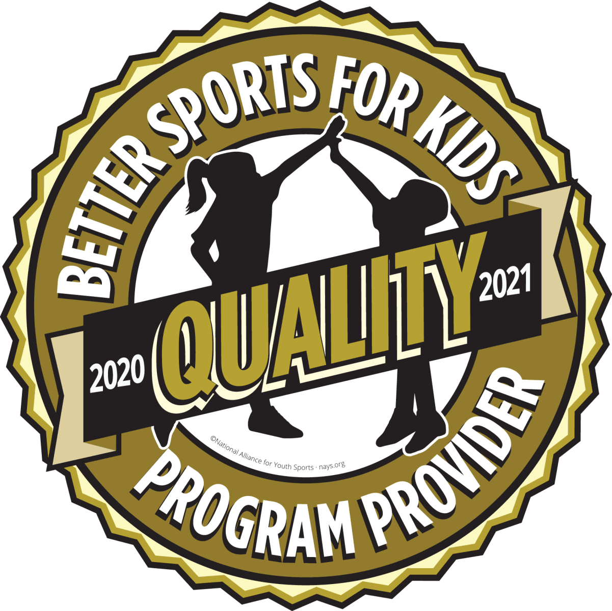 Better Sports for Kids Program Provider Quality seal, 2020 to 2021